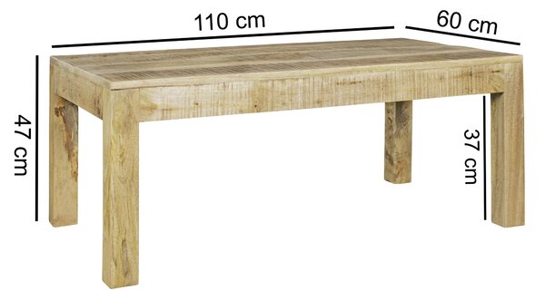 KONFERENČNÝ STOLÍK, hnedá, drevo, 110/60/47 cm MID.YOU - Stolíky do obývačky, Online Only
