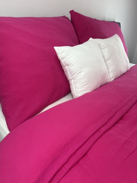 Mušelínové obliečky Fuchsia Rozmer obliečok: 140x200 cm, Obsah balenia: Set Balenie