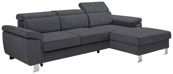 ROHOVÁ SEDAČKA, textil, sivá Xora - Sedačky