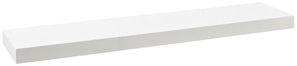 NÁSTENNÁ POLICA, biela s vysokým leskom, 110/5/25 cm Xora - Regály
