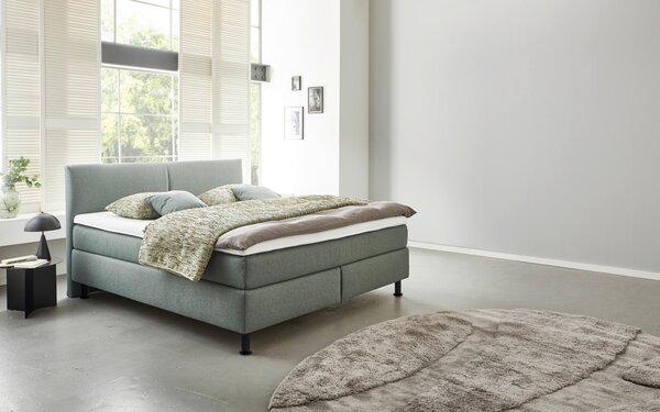 BOXSPRINGOVÁ POSTEĽ, 180/200 cm, svetlomodrá Beldomo - Sleep - Postele