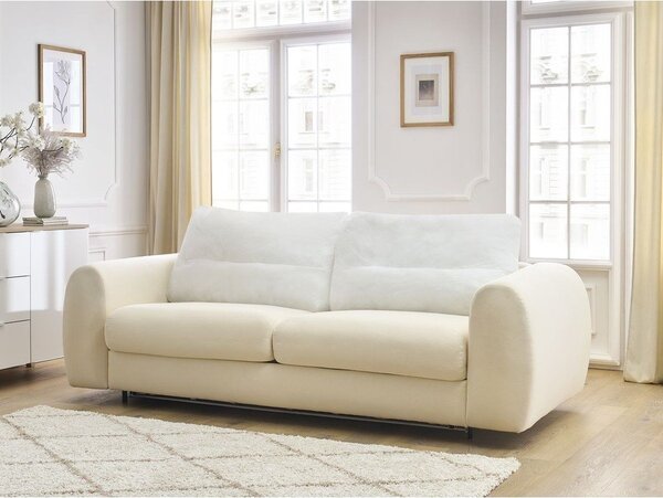 Béžová pohovka na každodenné spanie/rozkladacia 216 cm Archimede – Bobochic Paris