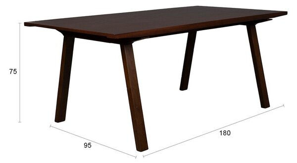 Jedálenský stôl s doskou v dekore jaseňového dreva 95x180 cm Adamello – Dutchbone
