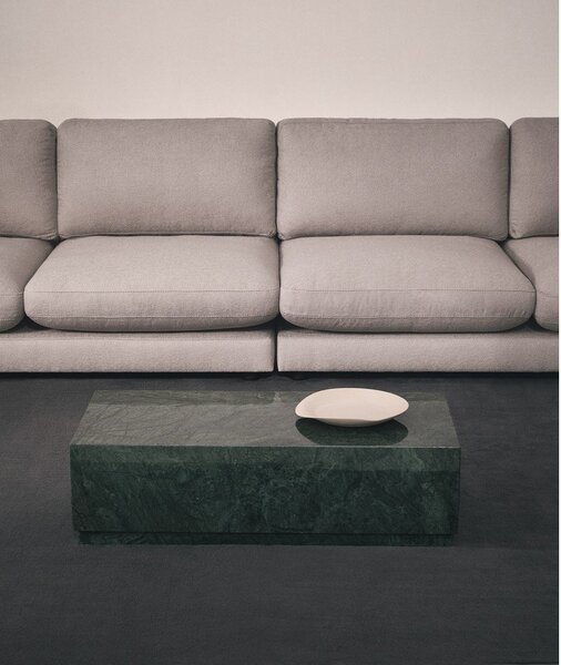 Zelený mramorový konferenčný stolík 50x100 cm Sorein – Kave Home