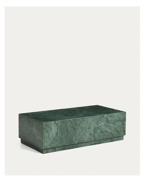 Zelený mramorový konferenčný stolík 50x100 cm Sorein – Kave Home