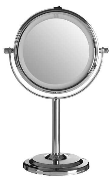 Kozmetické zrkadlo s osvetlením/zväčšovacie (zväčšenie 2x) ø 15 cm Cassini – Premier Housewares