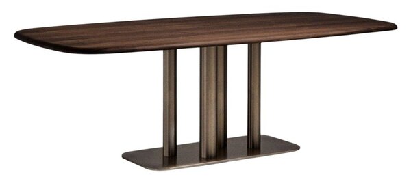 Jedálenský stôl v dekore orecha 110x220 cm Melvar – Kave Home