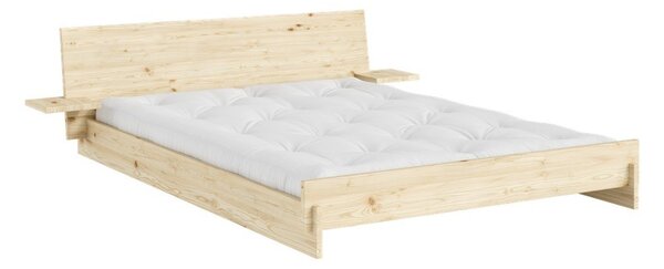 Dvojlôžková posteľ z borovicového dreva s roštom 140x200 cm v svetlo prírodnej farbe Latch – Karup