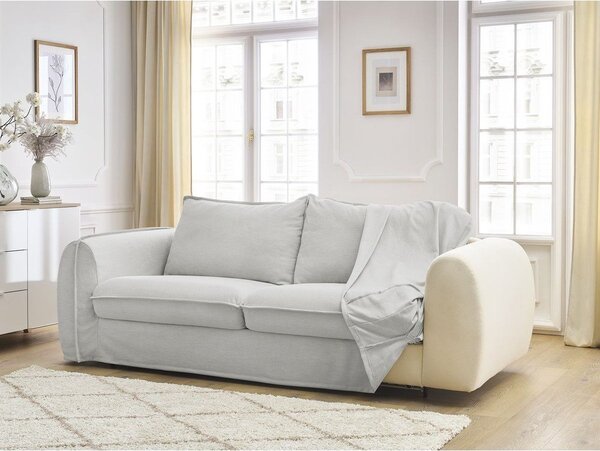Svetlosivá pohovka na každodenné spanie/rozkladacia 216 cm Archimede – Bobochic Paris