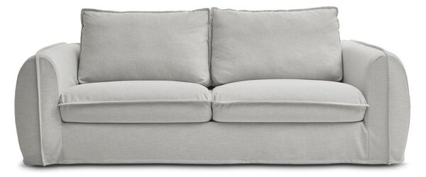 Svetlosivá pohovka na každodenné spanie/rozkladacia 216 cm Archimede – Bobochic Paris