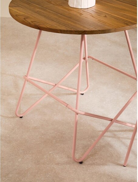 Okrúhly jedálenský stôl z brestového dreva ø 80 cm District – Premier Housewares