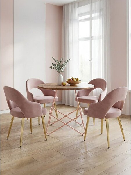 Okrúhly jedálenský stôl z brestového dreva ø 80 cm District – Premier Housewares