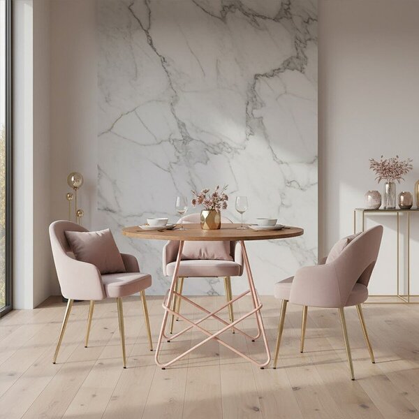 Okrúhly jedálenský stôl z brestového dreva ø 80 cm District – Premier Housewares