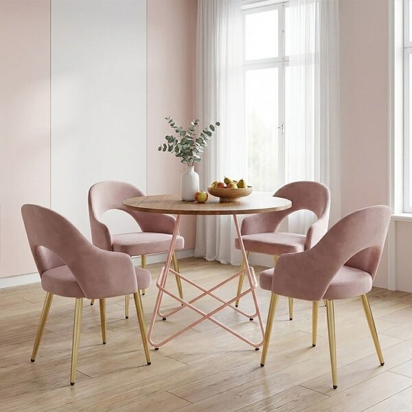 Okrúhly jedálenský stôl z brestového dreva ø 80 cm District – Premier Housewares