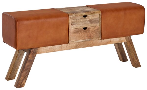 LAVICA DO PREDSIENE, hnedá, 120/56/30 cm MID.YOU - Lavice do predsiene, Online Only