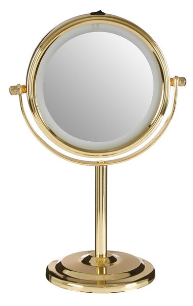 Kozmetické zrkadlo s osvetlením/zväčšovacie (zväčšenie 2x) ø 15 cm Cassini – Premier Housewares