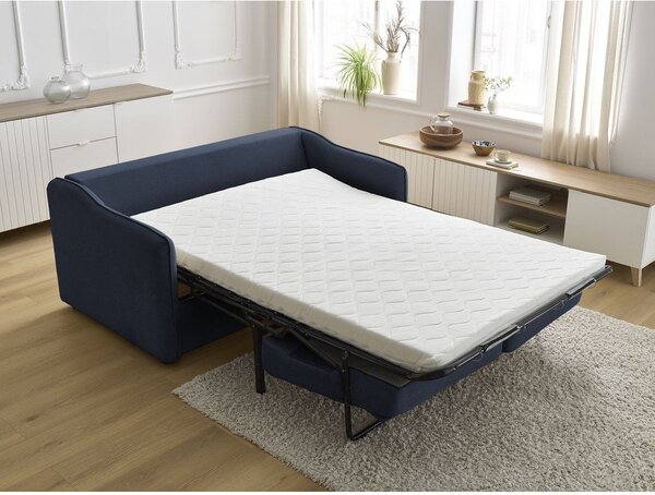 Tmavomodrá pohovka na každodenné spanie/rozkladacia 178 cm Lenny – Bobochic Paris