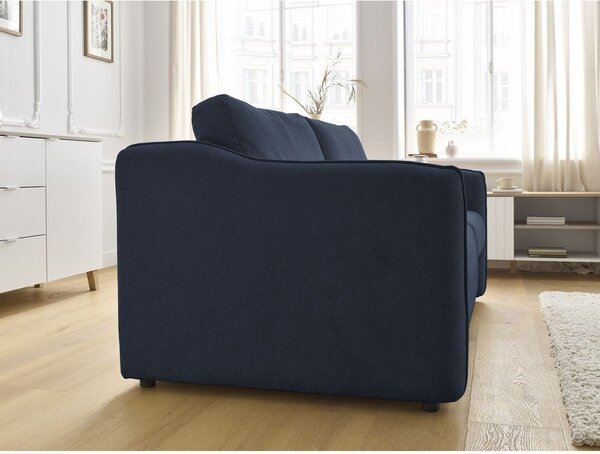 Tmavomodrá pohovka na každodenné spanie/rozkladacia 178 cm Lenny – Bobochic Paris