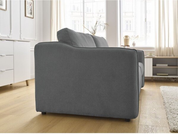 Tmavosivá pohovka na každodenné spanie/rozkladacia 178 cm Lenny – Bobochic Paris