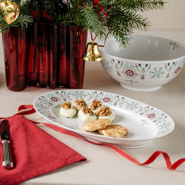 Porcelánový servírovací tanier Swedish Grace Winter 32 cm