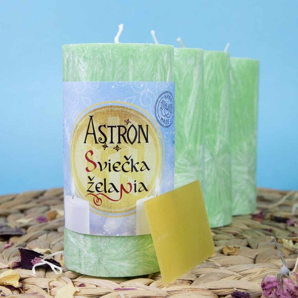 Sada sviečok - rodinné balenie Sviečky želania - 4 ks x 11 cm - žltá