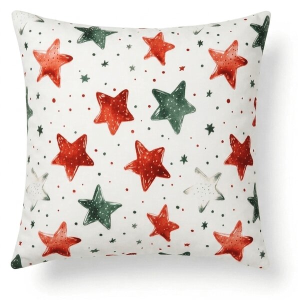 Obliečka na vankúš z mikrovlákna COLORFUL STARS 45x45 cm, farebná