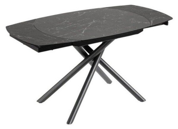 Rozkladací jedálenský stôl s prídavnou doskou s keramickou doskou 100x130 cm Yodalia – Kave Home