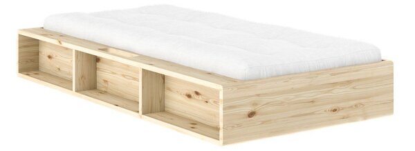 Jednolôžková posteľ z borovicového dreva bez čela s roštom 90x200 cm v svetlo prírodnej farbe Ziggy – Karup