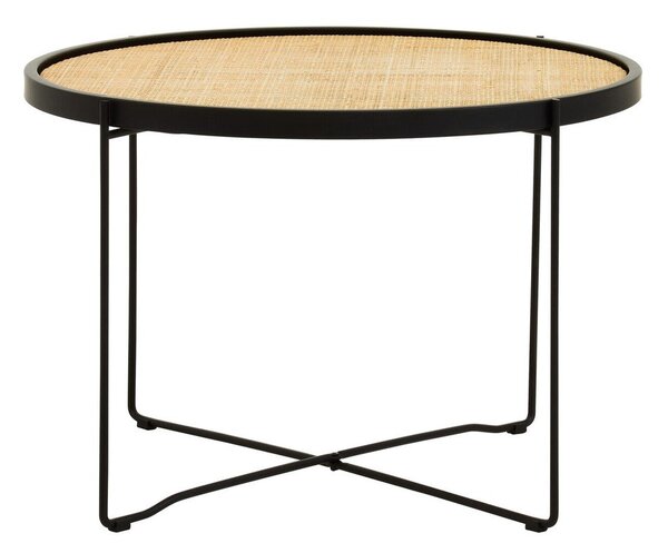Ratanový okrúhly konferenčný stolík v prírodnej farbe ø 60 cm Depok – Premier Housewares