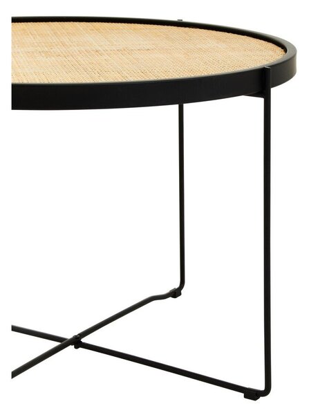 Ratanový okrúhly konferenčný stolík v prírodnej farbe ø 60 cm Depok – Premier Housewares