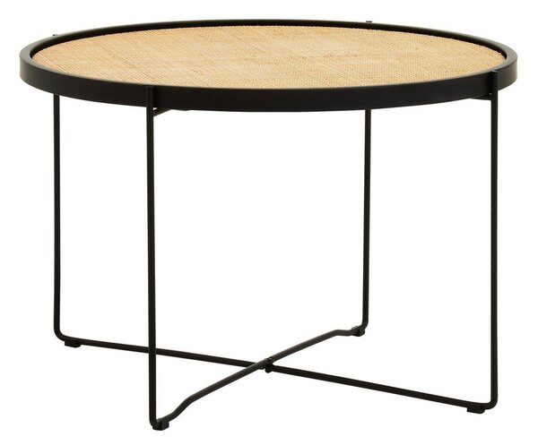 Ratanový okrúhly konferenčný stolík v prírodnej farbe ø 60 cm Depok – Premier Housewares