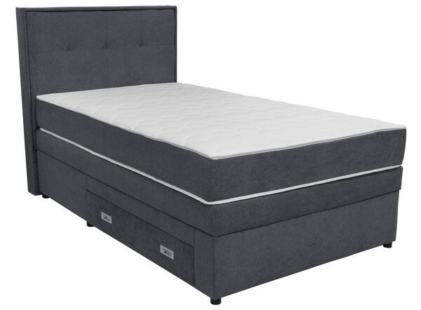 BOXSPRINGOVÁ POSTEĽ, 90/200 cm tmavosivá Hom`in - Postele