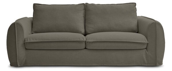 Zelená pohovka na každodenné spanie/rozkladacia 216 cm Archimede – Bobochic Paris