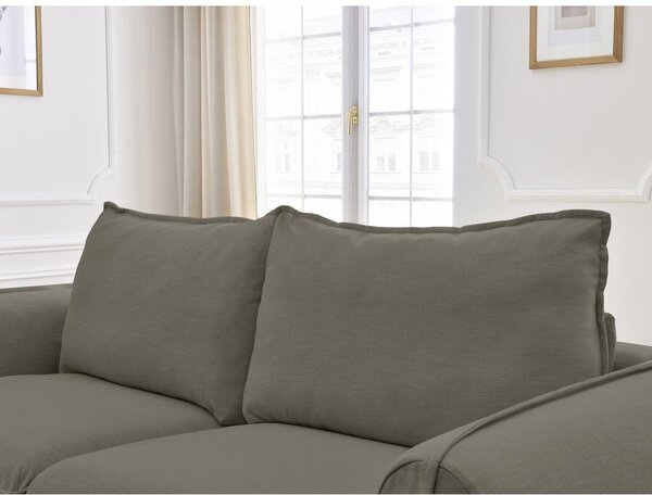 Zelená pohovka na každodenné spanie/rozkladacia 216 cm Archimede – Bobochic Paris