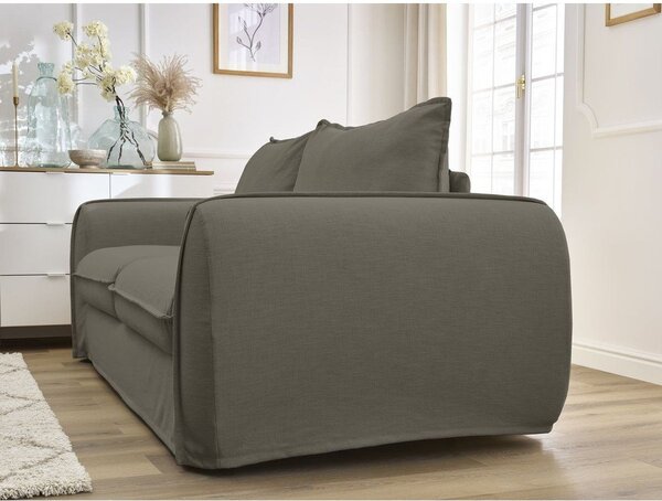 Zelená pohovka na každodenné spanie/rozkladacia 216 cm Archimede – Bobochic Paris