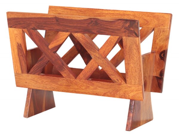 Stojan na noviny Kali 45x35x30 indický masív palisander