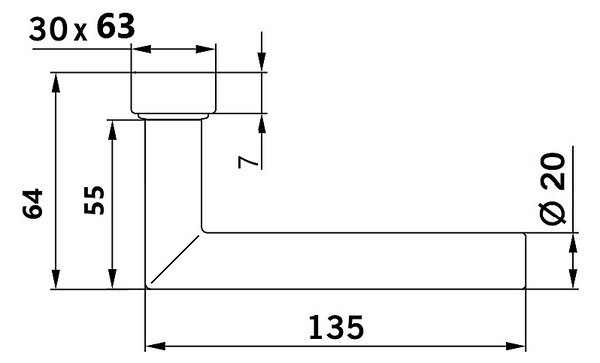 Protipožiarne kovanie TWIN VISION H 8906 Z (E), kľučka-kľučka, Otvor na cylindrickú vložku PZ, Twin E (nerez matná)