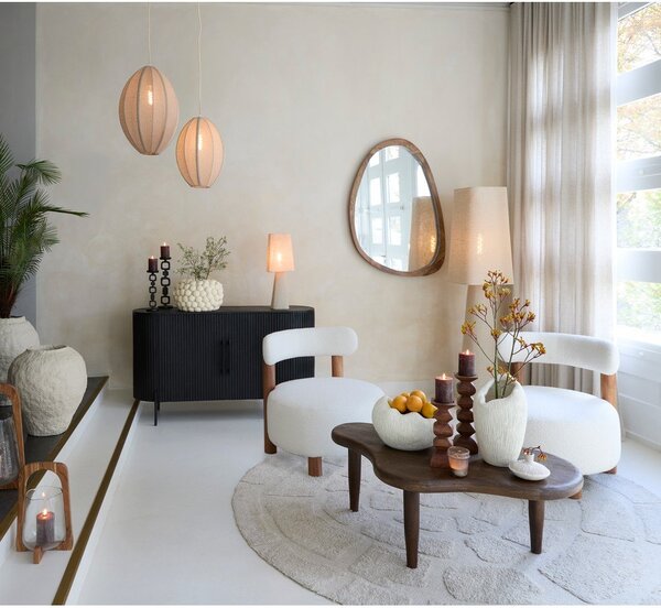 Konferenčný stolík z mangového dreva v tmavo prírodnej farbe 64x102 cm Canzo – Light & Living