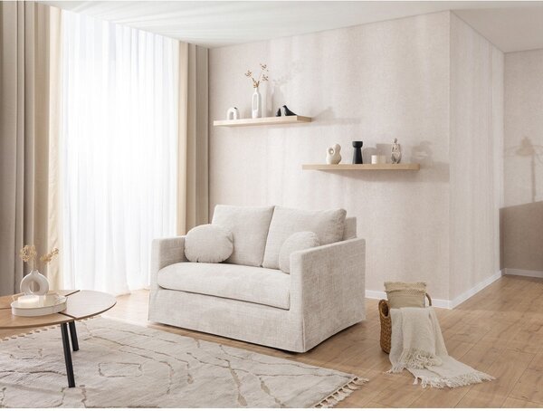 Krémovobiela pohovka 140 cm Paphos – Ropez