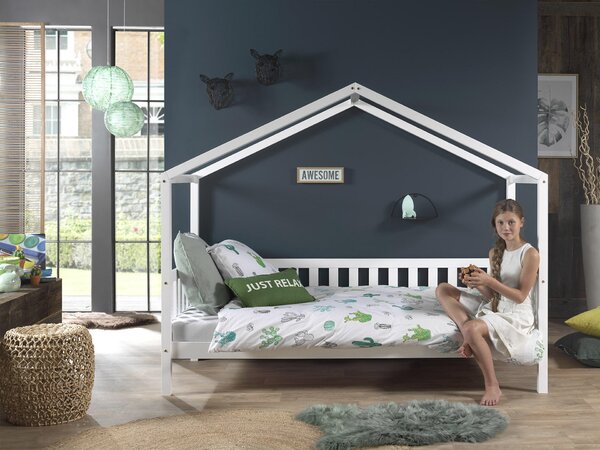 DOMČEKOVÁ POSTEĽ, 90/200 cm biela MID.YOU - Detské izby, Online Only