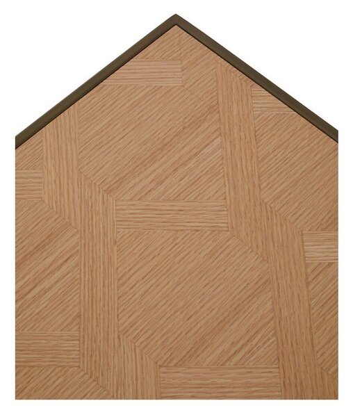 Hnedý/v prírodnej farbe konferenčný stolík s doskou v dubovom dekore 40x120 cm Grenoble – Premier Housewares