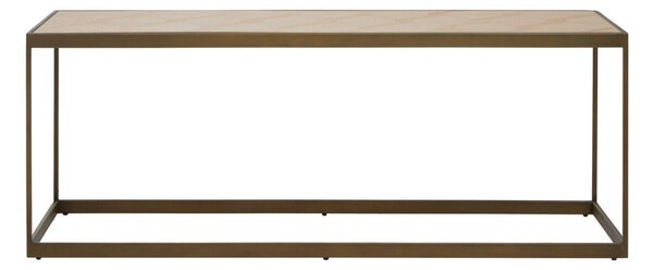 Hnedý/v prírodnej farbe konferenčný stolík s doskou v dubovom dekore 40x120 cm Grenoble – Premier Housewares