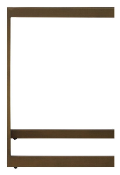 Hnedý/v prírodnej farbe konferenčný stolík s doskou v dubovom dekore 40x120 cm Grenoble – Premier Housewares