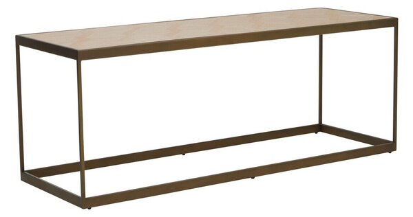 Hnedý/v prírodnej farbe konferenčný stolík s doskou v dubovom dekore 40x120 cm Grenoble – Premier Housewares