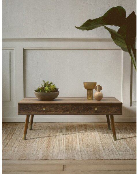 Konferenčný stolík v tmavo prírodnej farbe 59x110 cm Frida – Premier Housewares
