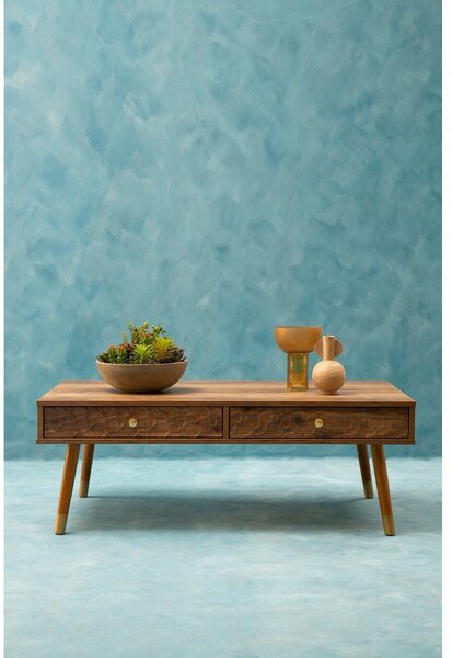Konferenčný stolík v tmavo prírodnej farbe 59x110 cm Frida – Premier Housewares