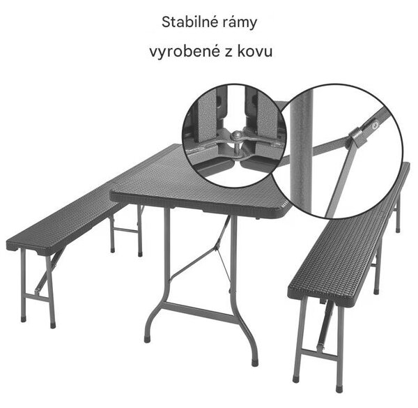 Pivný set Malmö - čierny
