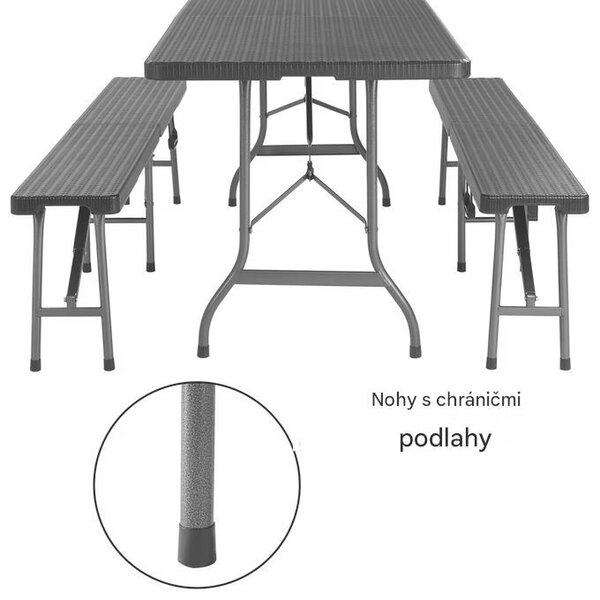 Pivný set Malmö - čierny