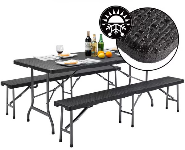 Pivný set Malmö - čierny