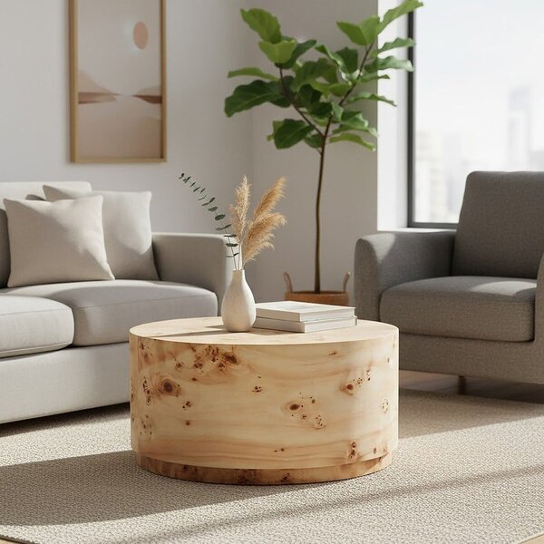 Okrúhly konferenčný stolík v prírodnej farbe ø 80 cm Mota – Premier Housewares